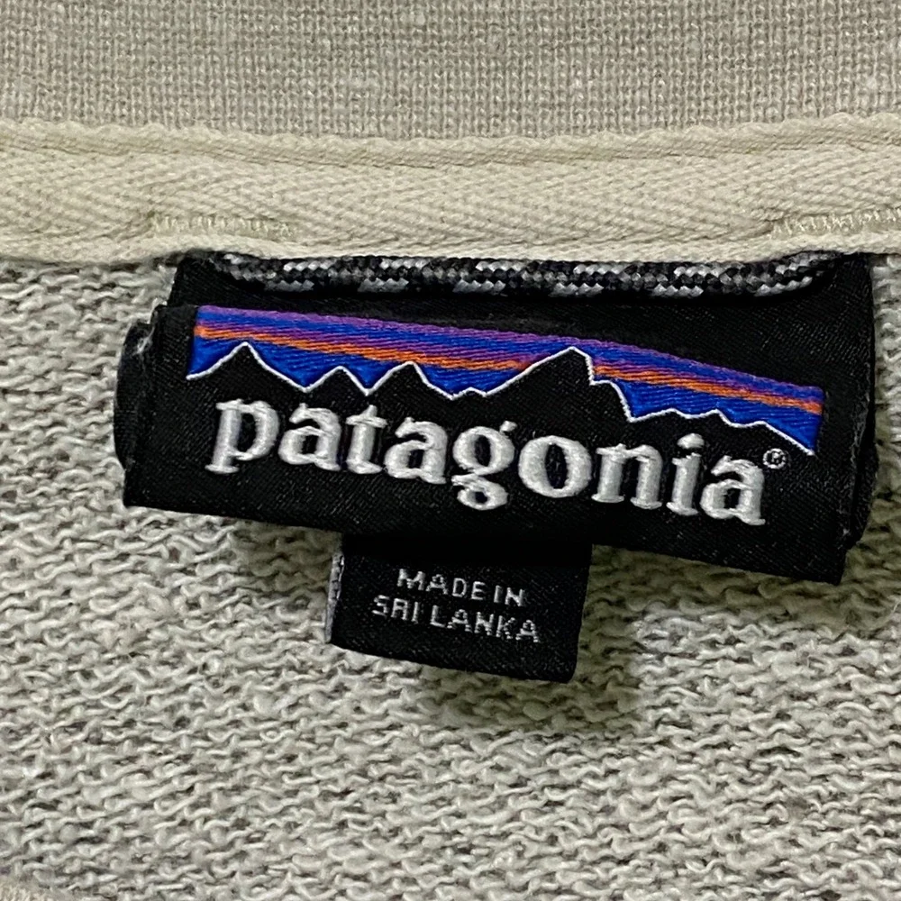 Patagonia Trail Harbor Crewneck Sweatshirt XL French Terry Raglan Sleeve Hipster